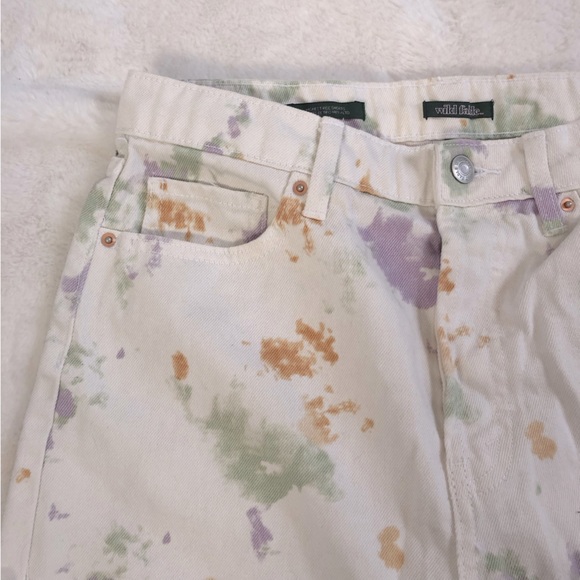 Wild Fable Tie Dye Distressed High Rise Shorts - Picture 2 of 14